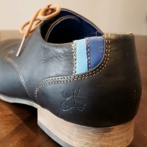 Wmn 10, Fluevog CBC Radios Leather Derby Shoe